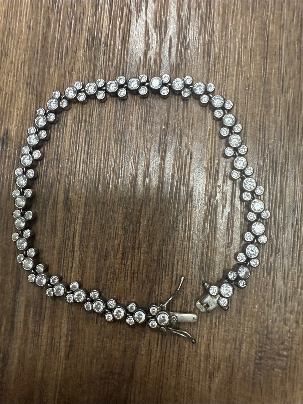 Crystal Micky Mouse Disney Tennis Bracelet Sterling Silver